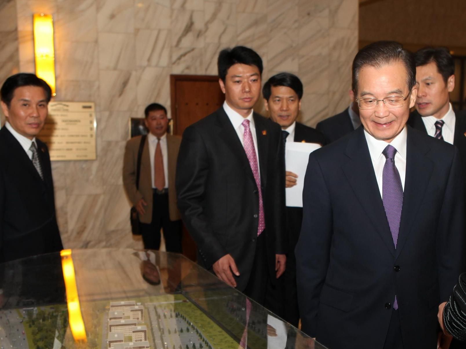 溫家寶總理視察格林伍德展臺